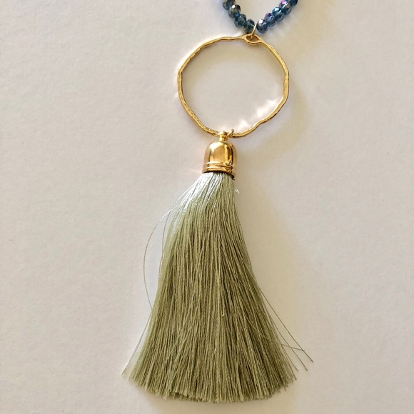 Long Natural Beaded Necklace - Picture 2 of 2